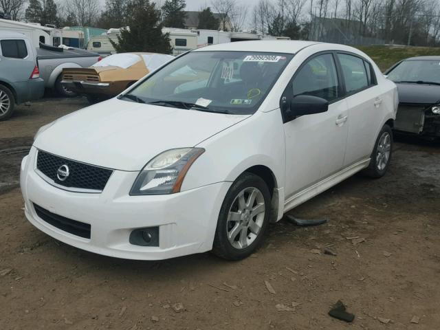 3N1AB6AP0AL707622 - 2010 NISSAN SENTRA 2.0 WHITE photo 2