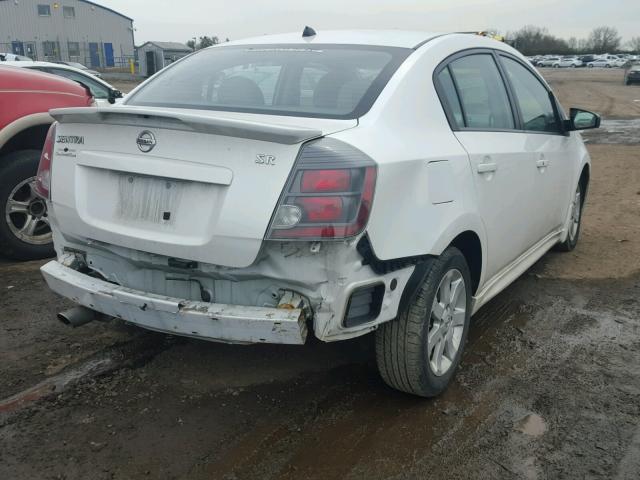 3N1AB6AP0AL707622 - 2010 NISSAN SENTRA 2.0 WHITE photo 4