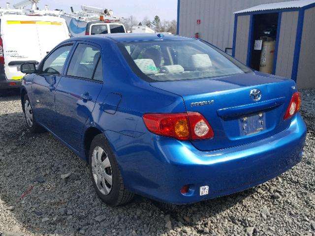 2T1BU40E39C031018 - 2009 TOYOTA COROLLA BA BLUE photo 3