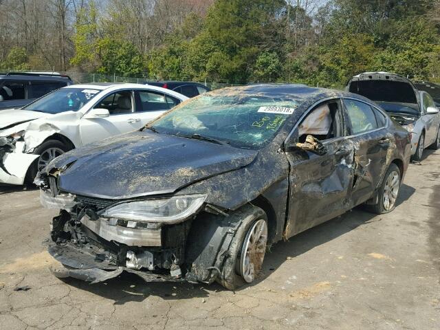 1C3CCCAB6FN596544 - 2015 CHRYSLER 200 LIMITE GRAY photo 2