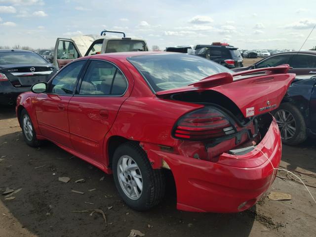 1G2NF52E54C141360 - 2004 PONTIAC GRAND AM S 红色 照片 3