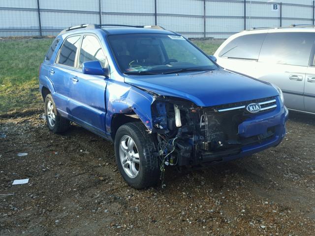 KNDJF723987493215 - 2008 KIA SPORTAGE E BLUE photo 1