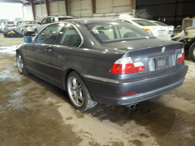 WBABN53442JU28525 - 2002 BMW 330 CI BLUE photo 3