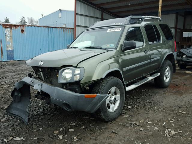 5N1ED28YX4C665620 - 2004 NISSAN XTERRA XE GREEN photo 2