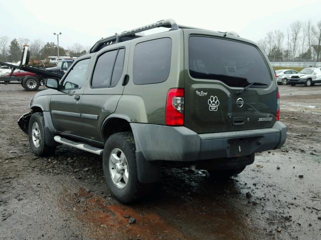 5N1ED28YX4C665620 - 2004 NISSAN XTERRA XE GREEN photo 3