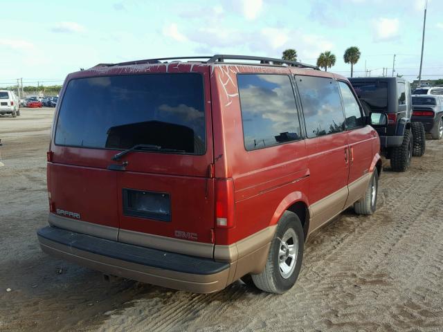 1GKDM19W2XB510050 - 1999 GMC SAFARI XT RED photo 4