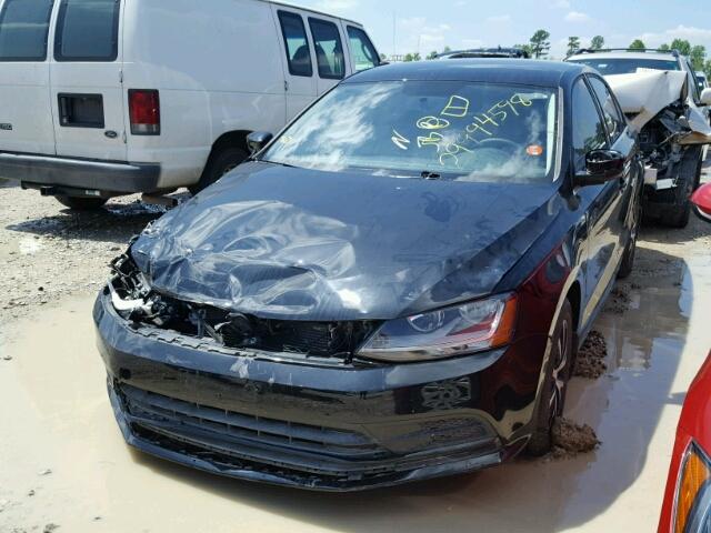 3VW2B7AJ9HM268991 - 2017 VOLKSWAGEN JETTA S BLACK photo 2