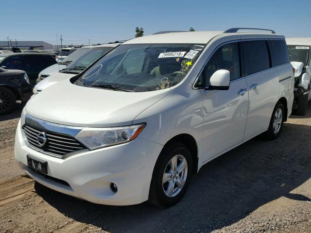 JN8AE2KP8D9069214 - 2013 NISSAN QUEST S WHITE photo 2