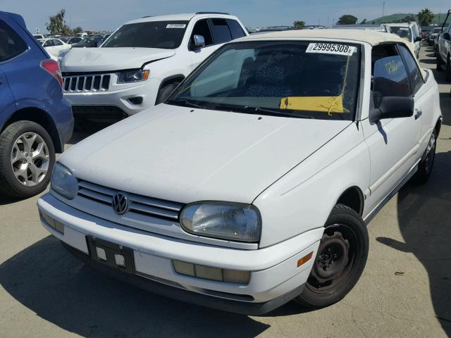 3VWAA81EXVM800770 - 1997 VOLKSWAGEN CABRIO WHITE photo 2