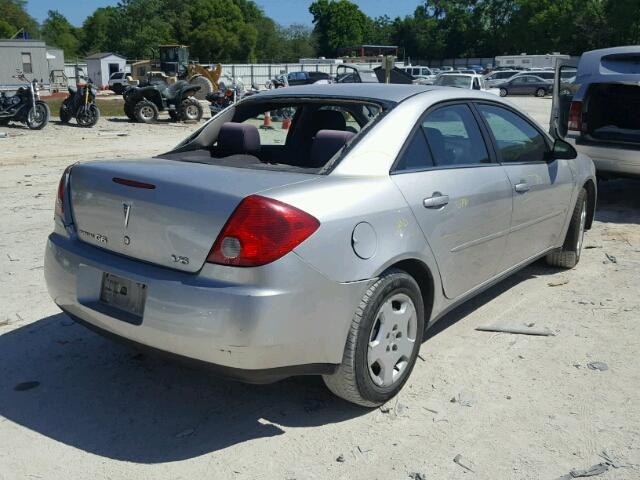 1G2ZG558764258455 - 2006 PONTIAC G6 SE1 SILVER photo 4