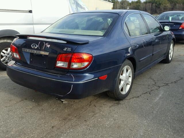 JNKDA31A14T206857 - 2004 INFINITI I35 BLUE photo 4