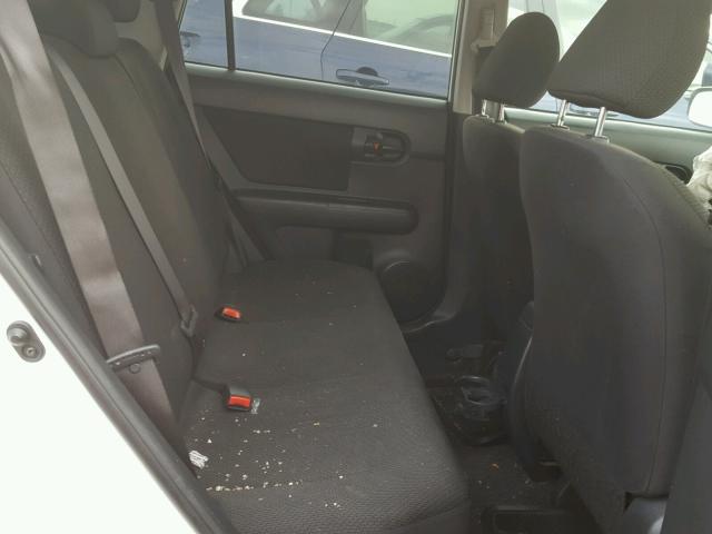 JTLKE50E881050254 - 2008 TOYOTA SCION XB თეთრი ფოტო 6