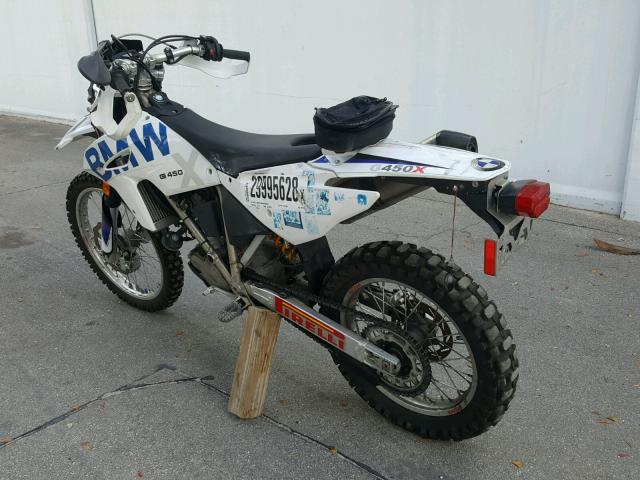 WB10145039ZV02195 - 2009 BMW G450 X WHITE photo 3