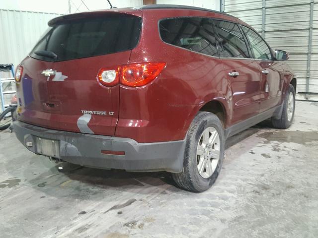 1GNKRJED6BJ246992 - 2011 CHEVROLET TRAVERSE L MAROON photo 4