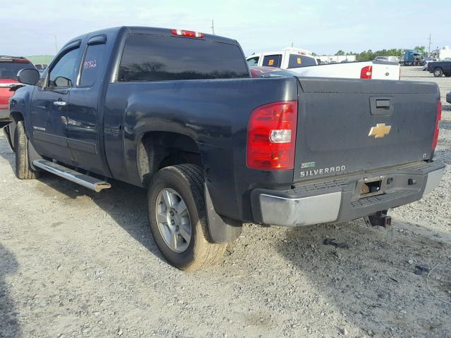 1GCRCSE04CZ277477 - 2012 CHEVROLET SILVERADO BLACK photo 3