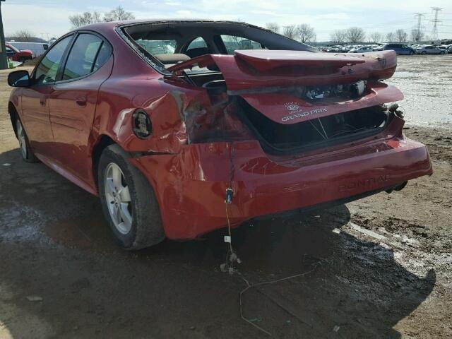 2G2WP552381125088 - 2008 PONTIAC GRAND PRIX Qırmızı foto 3