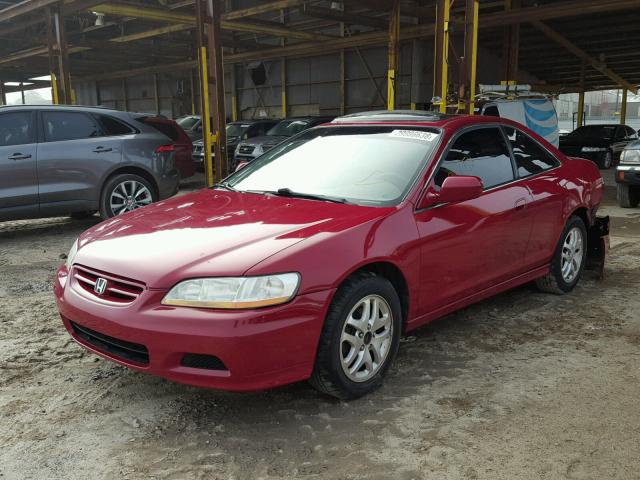 1HGCG22501A009906 - 2001 HONDA ACCORD EX RED photo 2