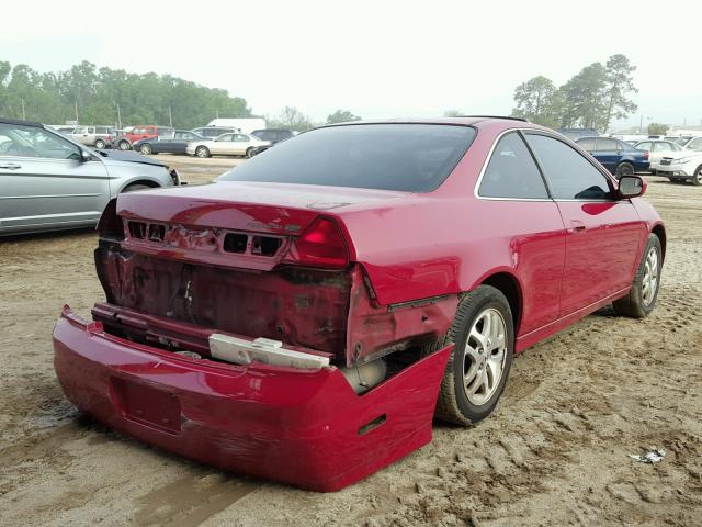 1HGCG22501A009906 - 2001 HONDA ACCORD EX RED photo 4