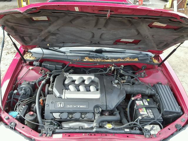 1HGCG22501A009906 - 2001 HONDA ACCORD EX RED photo 7