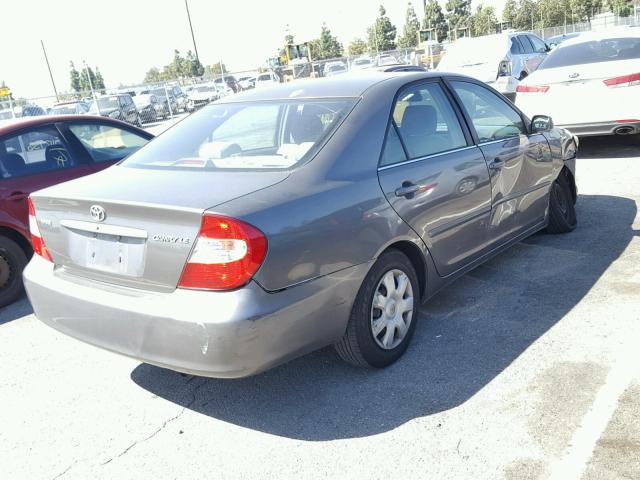 4T1BE32K13U744872 - 2003 TOYOTA CAMRY LE GRAY photo 4