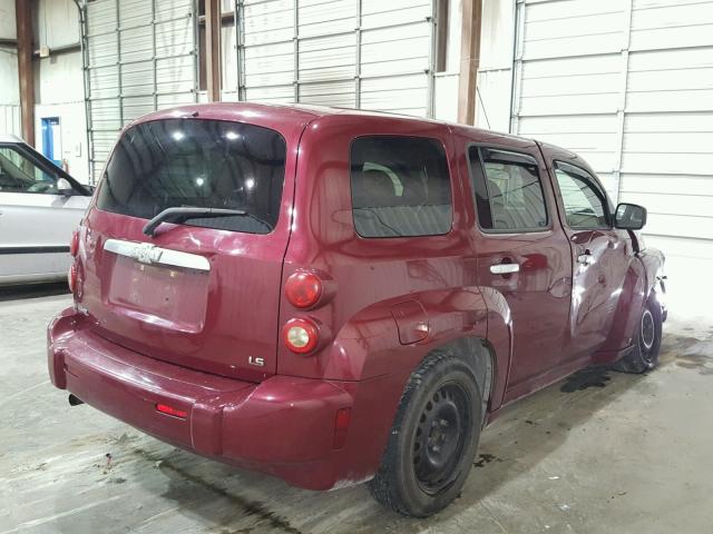 3GNDA13DX7S612042 - 2007 CHEVROLET HHR LS MAROON photo 4