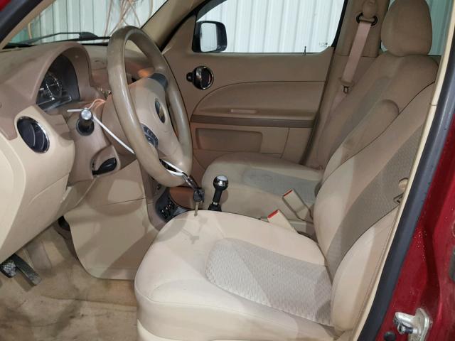 3GNDA13DX7S612042 - 2007 CHEVROLET HHR LS MAROON photo 5