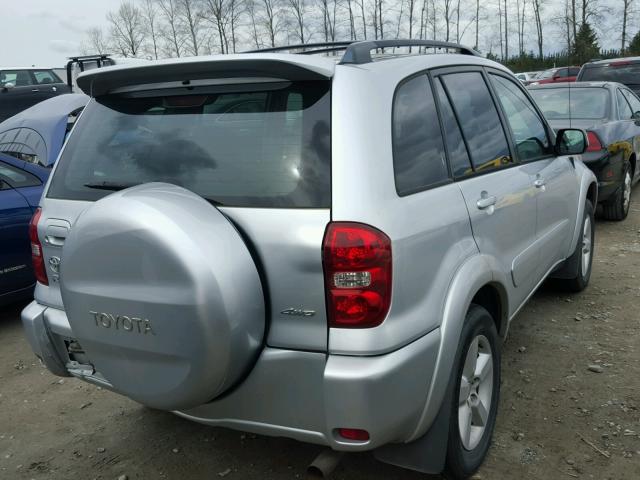 JTEHD20VX46013061 - 2004 TOYOTA RAV4 SILVER photo 4