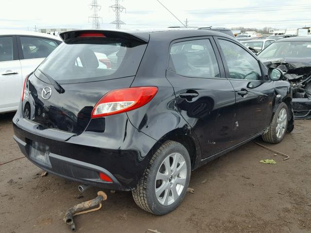 JM1DE1LY9D0164718 - 2013 MAZDA MAZDA2 BLACK photo 4