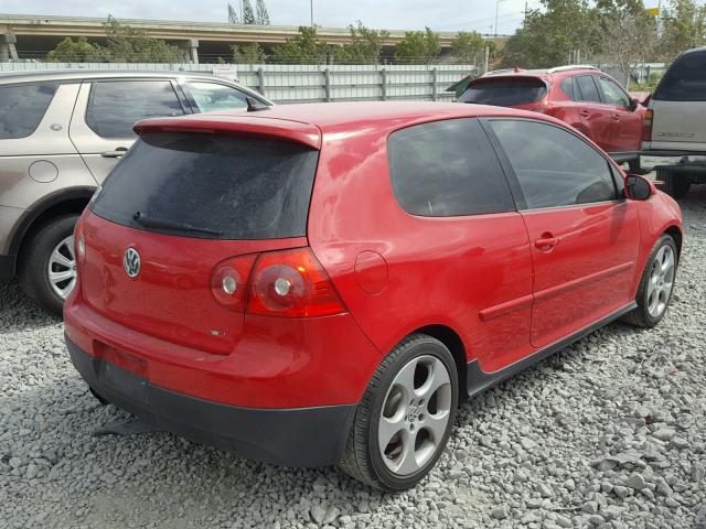 WVWFD71K59W004546 - 2009 VOLKSWAGEN GTI RED photo 4