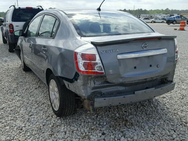 3N1AB6AP6BL619739 - 2011 NISSAN SENTRA 2.0 GRAY photo 3