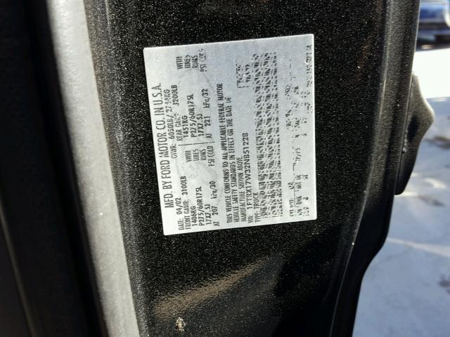 1FTRX17W32NB51228 - 2002 FORD F150 BLACK photo 10