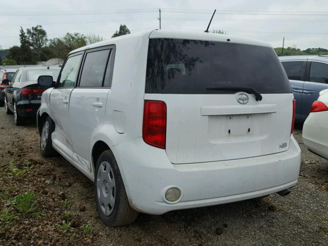 JTLKE50E881047340 - 2008 TOYOTA SCION XB თეთრი ფოტო 3