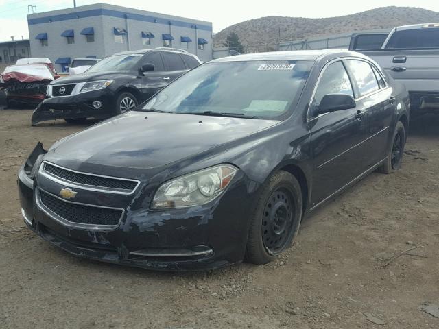 1G1ZH57B49F223438 - 2009 CHEVROLET MALIBU 1LT BLACK photo 2