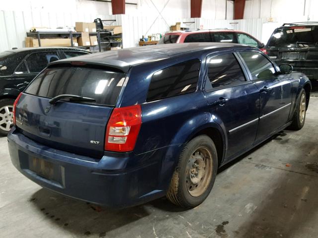 2D4FV47V96H494421 - 2006 DODGE MAGNUM SXT BLUE photo 4