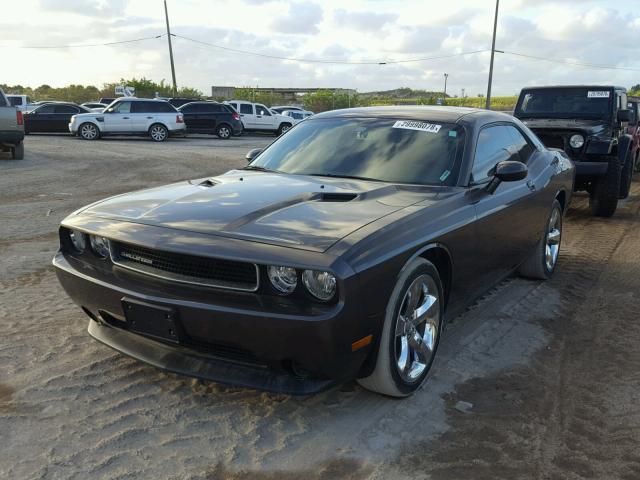 2C3CDYAG9EH294615 - 2014 DODGE CHALLENGER GRAY photo 2