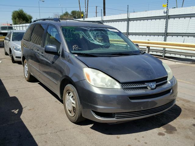 5TDZA23C44S146507 - 2004 TOYOTA SIENNA CE SILVER photo 1