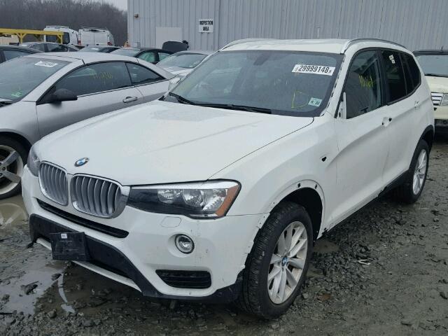 5UXWX9C39H0W71757 - 2017 BMW X3 XDRIVE2 თეთრი ფოტო 2