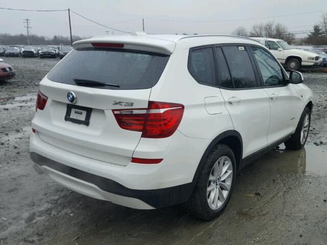 5UXWX9C39H0W71757 - 2017 BMW X3 XDRIVE2 თეთრი ფოტო 4
