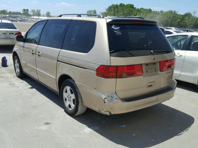 2HKRL18641H599311 - 2001 HONDA ODYSSEY EX TAN photo 3