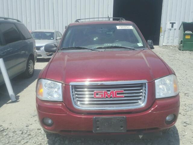 1GKDT13S582145664 - 2008 GMC ENVOY RED photo 9