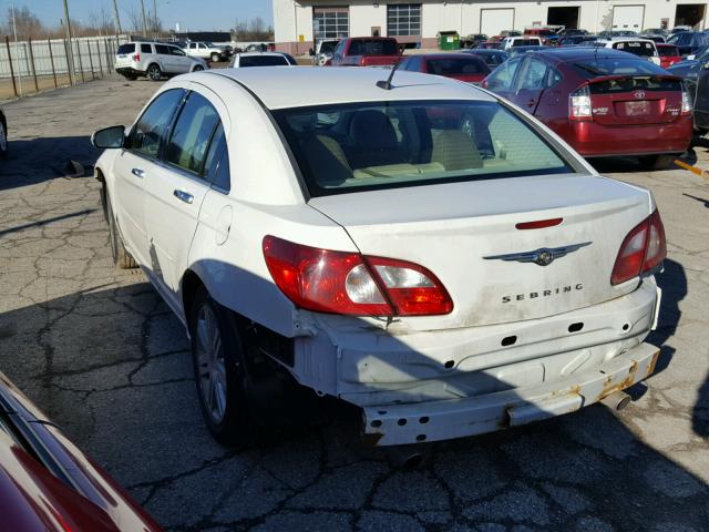 1C3LC66M08N221022 - 2008 CHRYSLER SEBRING LI WHITE photo 3