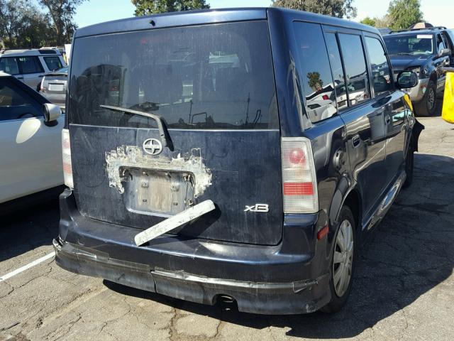 JTLKT324X64048905 - 2006 TOYOTA SCION XB BLUE photo 4