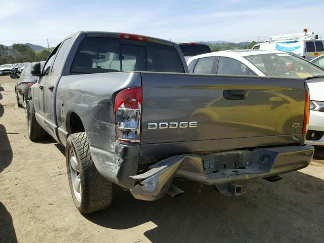 1D3HA18D53J588819 - 2003 DODGE RAM 1500 S GRAY photo 3