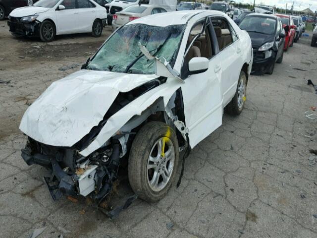 JHMCM56357C020252 - 2007 HONDA ACCORD SE WHITE photo 2