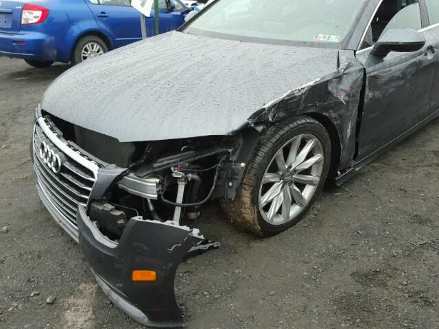 WAU2GAFC4DN143194 - 2013 AUDI A7 PRESTIG GRAY photo 9