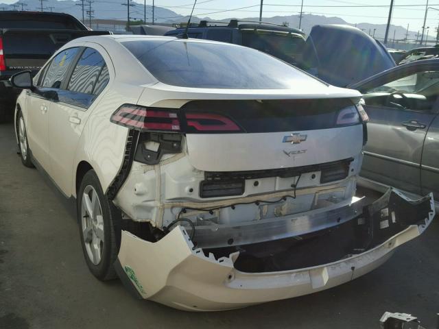 1G1RF6E46EU142561 - 2014 CHEVROLET VOLT WHITE photo 3