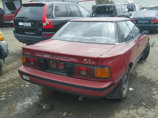 JT2ST65C9G7035877 - 1986 TOYOTA CELICA GT- RED photo 4