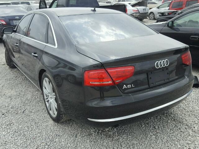 WAURGAFD6EN011241 - 2014 AUDI A8 L QUATT BLACK photo 3