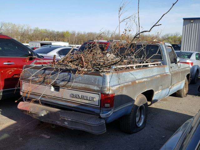 1GCDC14H6GS159943 - 1986 CHEVROLET C10 BLUE photo 4