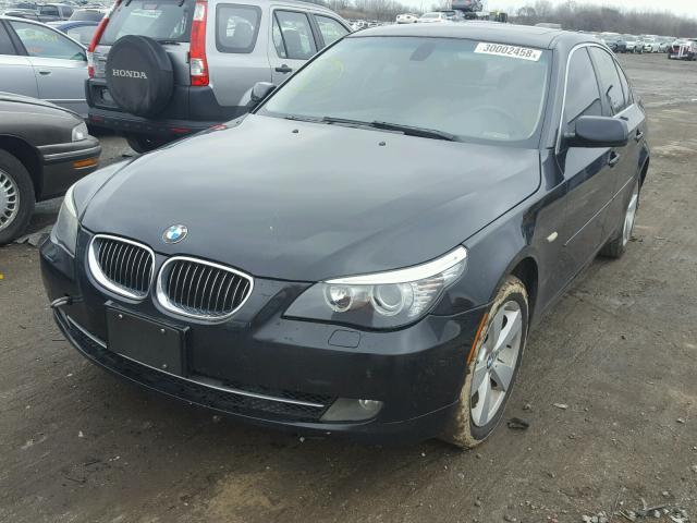 WBANV135X8CZ51818 - 2008 BMW 528 XI BLACK photo 2